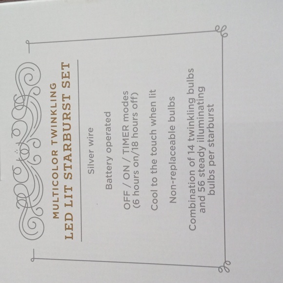 New In Box! Wondershop Vibrant LED Starburst Lights - Picture 3 of 4